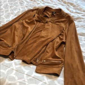 Suede brown jacket size 3xl
